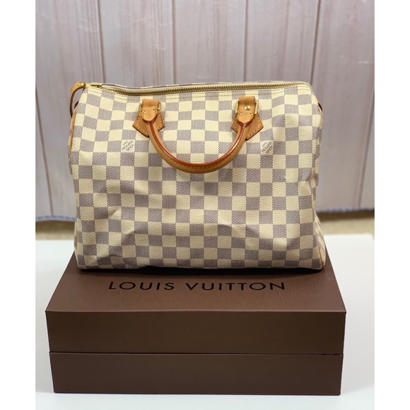 Authentic Louis Vuitton Damier Azur Speedy 30 - Picture 3 of 8
